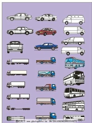 專業(yè)車輛矢量圖庫(kù) 從轎車到專用車輛的全面設(shè)計(jì)資源